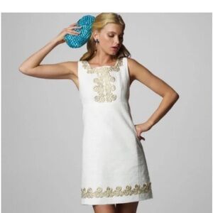 Lilly Pulitzer Resort Collection Adelson Shift Jacquard Dress Sz 4